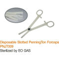 Hot sale! EO gas sterilized package Disposable Slotted PenningTon Forceps